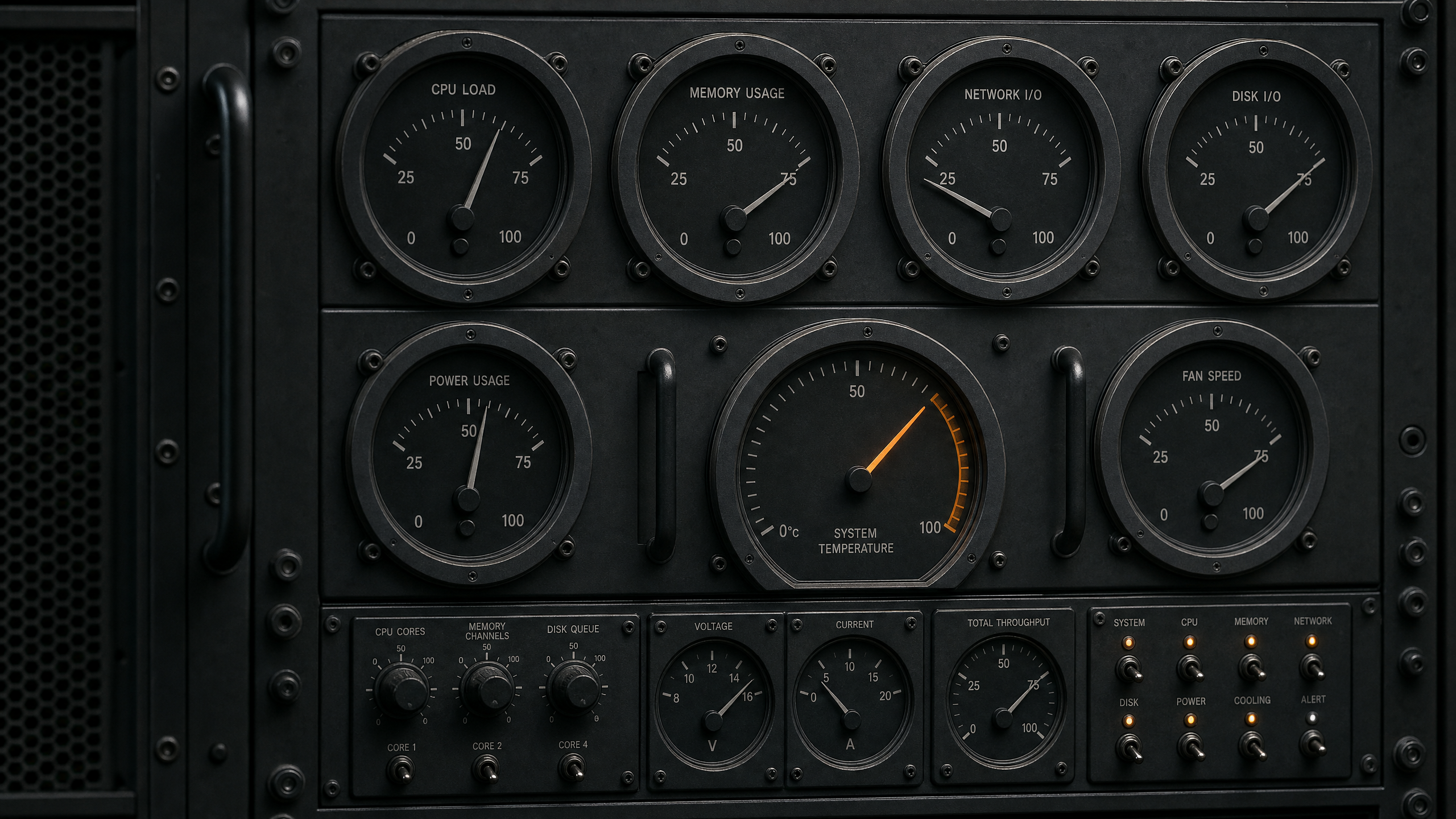 Infrastructure diagnostic dashboard